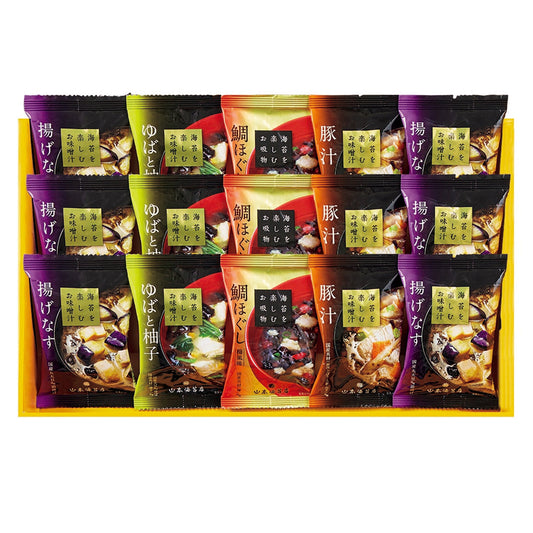 014453〈山本海苔店〉海苔を楽しむお味噌汁・お吸物詰合せ