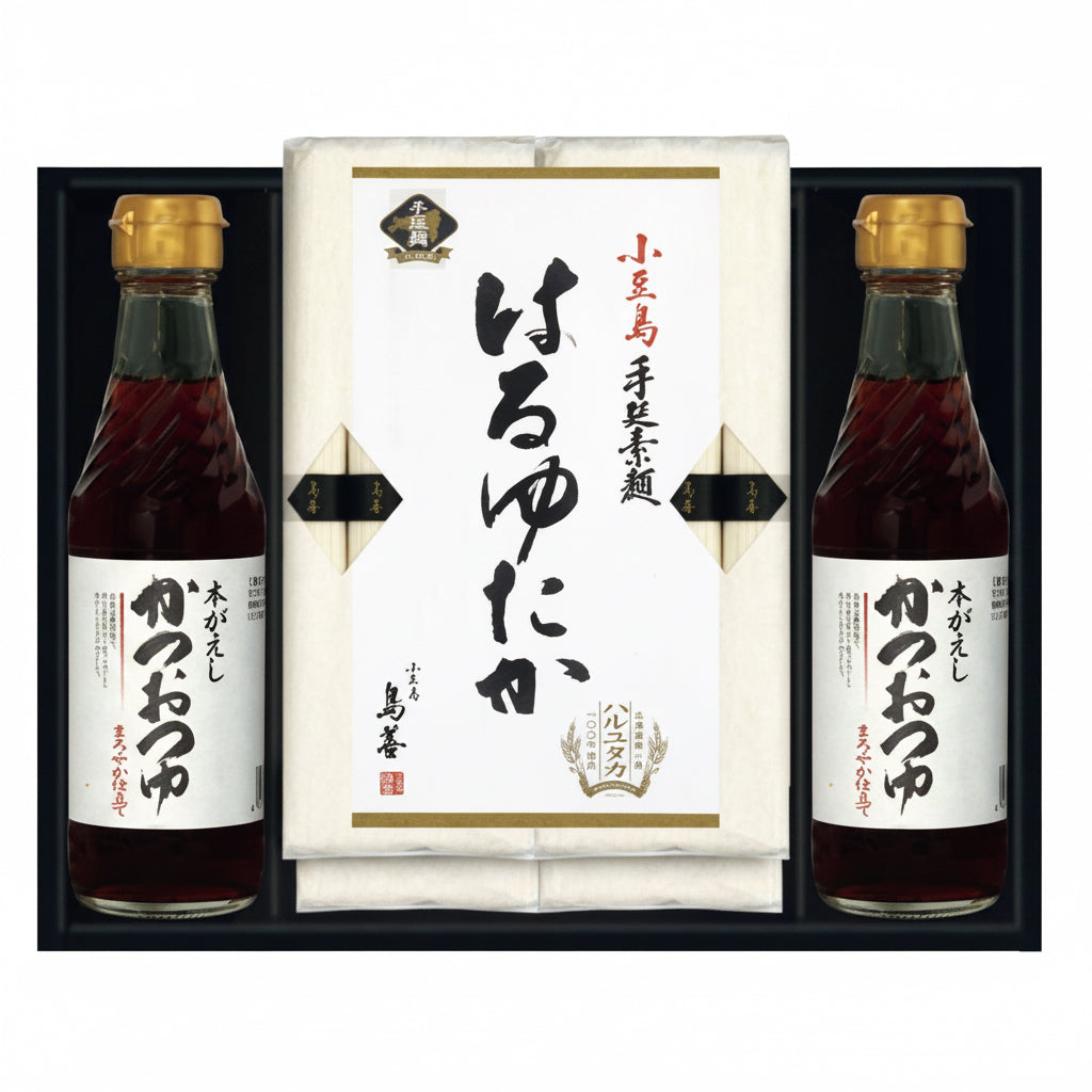 AA022093〈島善〉小豆島素麺「はるゆたか」・つゆ詰合せ