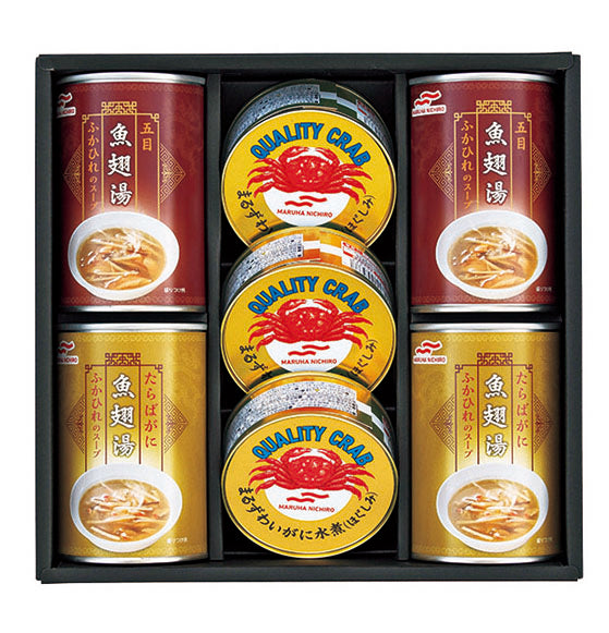 〈マルハニチロ〉かに缶詰・ふかひれスープ缶詰詰合せ
