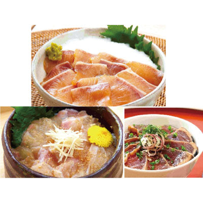498531〈宇佐もん工房〉土佐の海鮮丼3種詰合せ