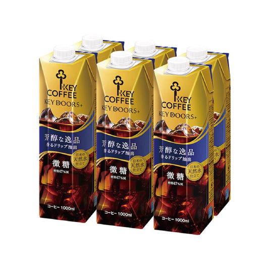 499113〈キーコーヒー〉KEYDOORS＋リキッドコーヒー　微糖テトラプリズマ