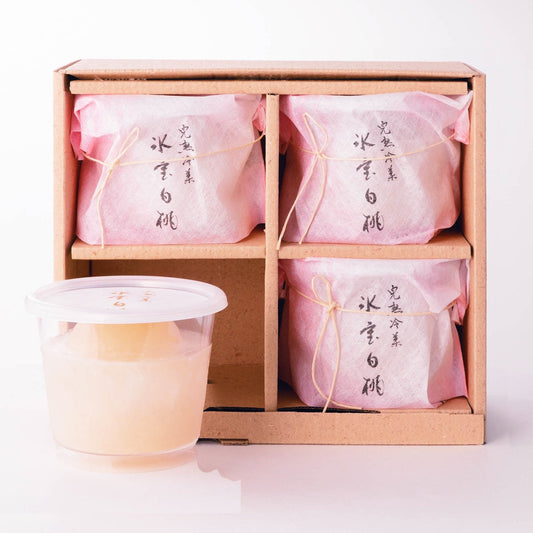 758161〈桃花亭〉完熟冷菓　氷室白桃