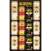 001753〈キリン〉一番搾り３種飲みくらべセット　プレミアム・黒ビール入り