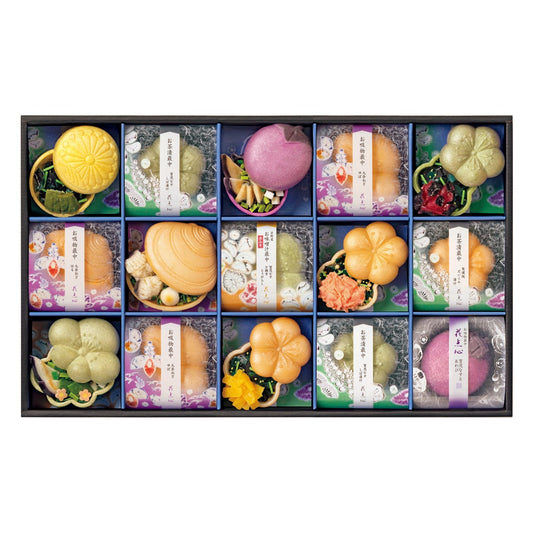 ZZ014223〈京洛　辻が花〉京のお茶漬とお吸物　夏の彩り最中詰合せ