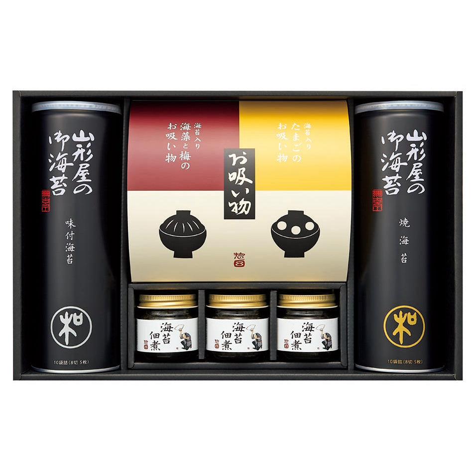 034813〈山形屋海苔店〉海苔・お吸い物・佃煮詰合せ