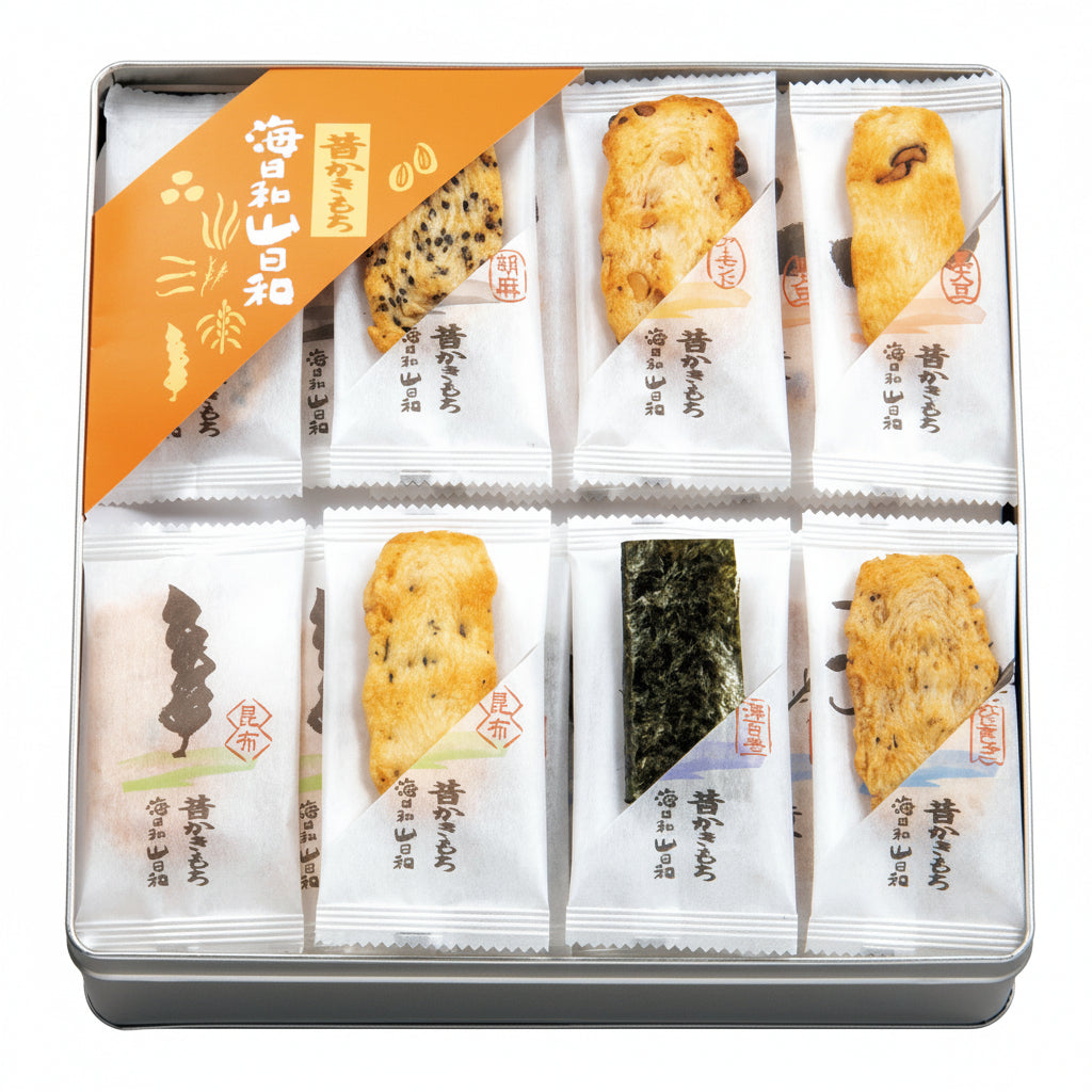 039353〈王様堂本店〉昔かきもち「海日和山日和」