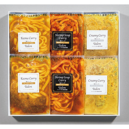 048223〈テーブルストック〉レンジで簡単！　少量カレーうどん３種詰合せ