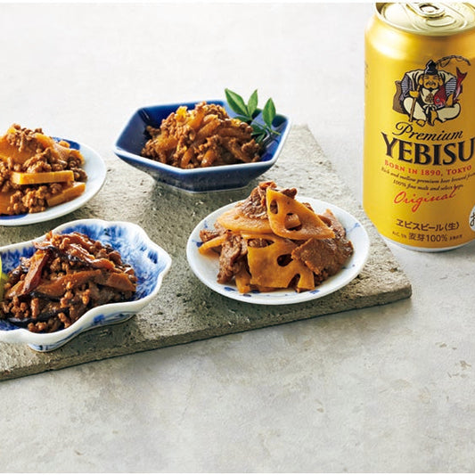 049073〈サッポロ〉ヱビスビール×〈浅草今半〉牛肉佃煮詰合せ
