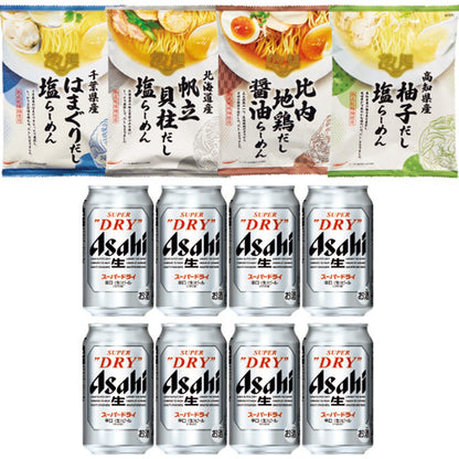 049083〈アサヒ〉スーパードライ×ｔａｂｅｔｅ（タベテ）　だし麺食べくらべセット