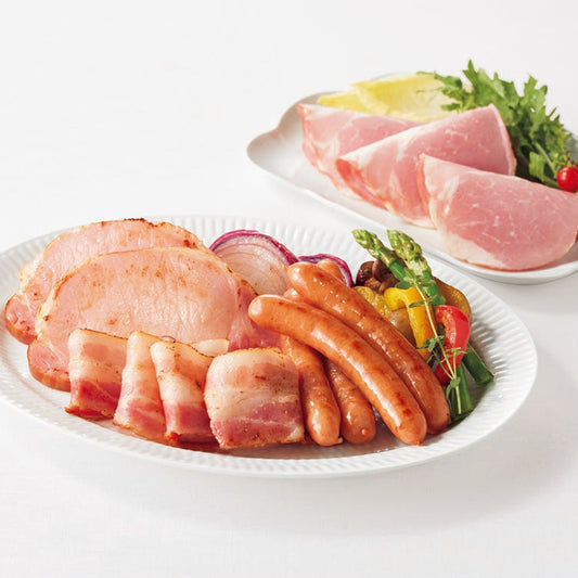 050453〈薩摩麹いも豚〉鹿児島県産豚肉ハム詰合せ