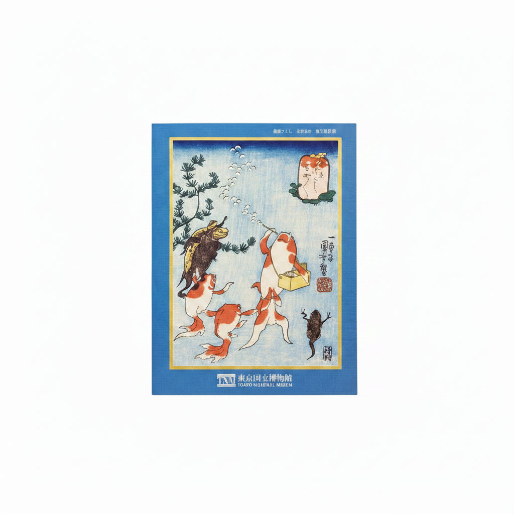051213東京国立博物館　限定ギフト〈甚助〉金魚（きんぎょ）づくし　玉（たま）や玉（たま）や　小豆島素麺「国産小麦　大吟穣」