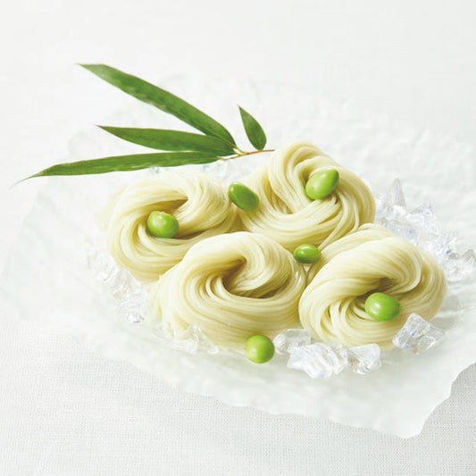 ZZ022323〈甚助〉小豆島そうめん「枝豆」（秋田県産枝豆使用）