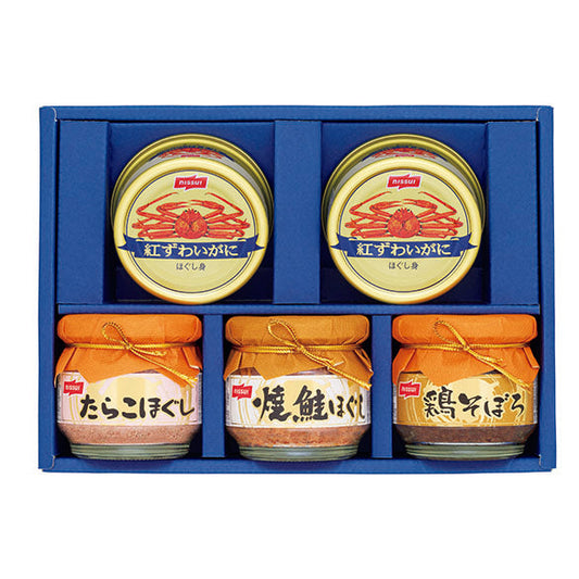 〈ニッスイ〉紅ずわいがに缶詰・瓶詰詰合せ