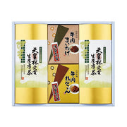 〈浅草今半〉牛肉佃煮・〈愛国製茶〉銘茶詰合せ